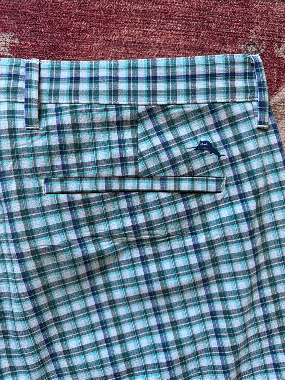 TOMMY BAHAMA Top Deck Check Shorts Size 35 - Picture 7 of 13